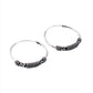 Sterling Silver Bali Style Braided Hoop Earrings