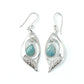 Swirl Dangle Gemstone Earrings