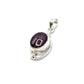 Silver Double Wire Gemstone Pendants Premium Stones
