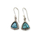 Trillion Cut Dangle Earrings