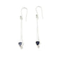 Trillion Cut Drop Earrings