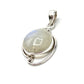 Silver Double Wire Moonstone Pendants
