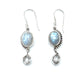 Bali Oval Herkimer Earrings