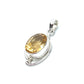 Silver Double Wire Gemstone Pendants