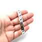 Oxidized Silver Flat Chain Cuff