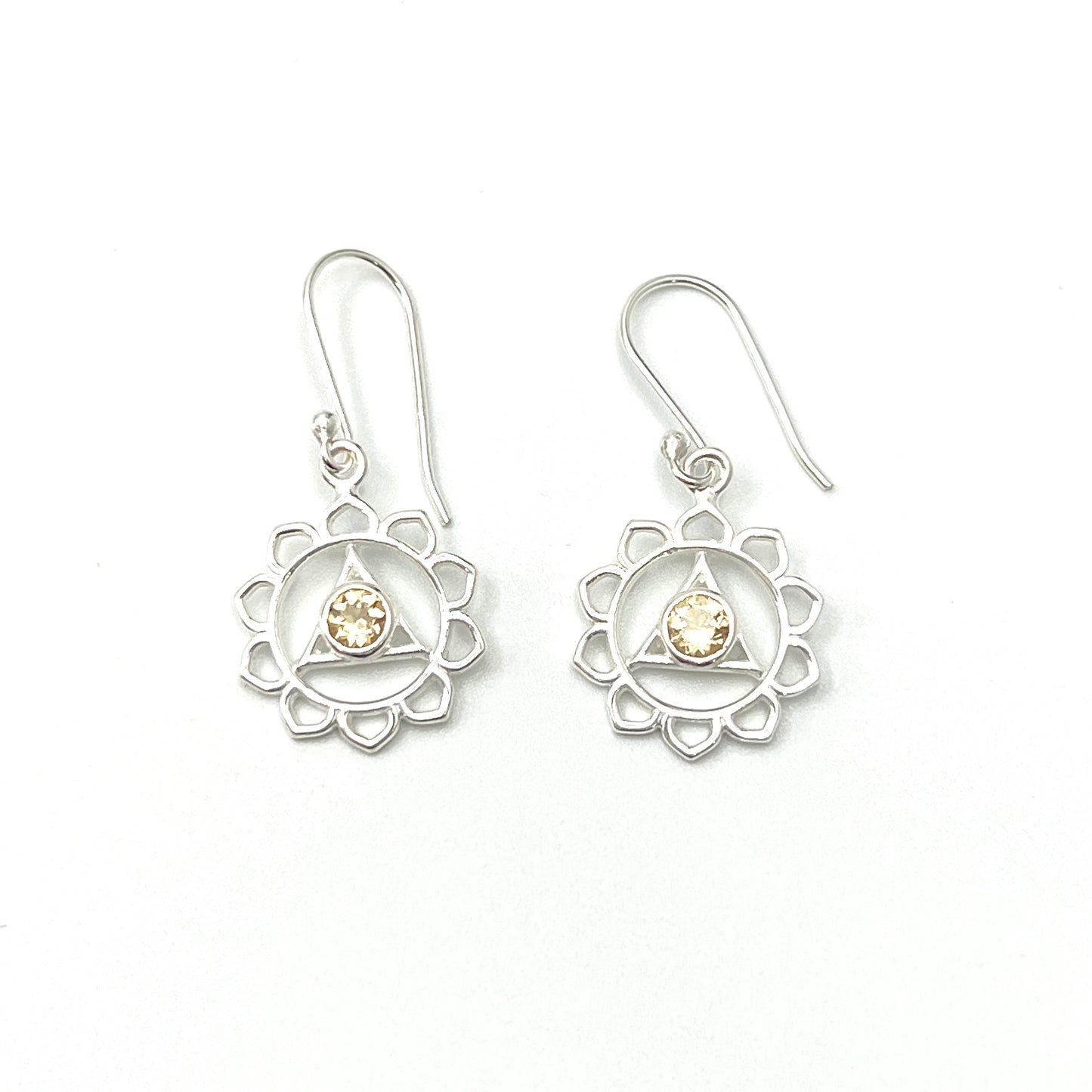 Chakra Symbol Dangle Earrings