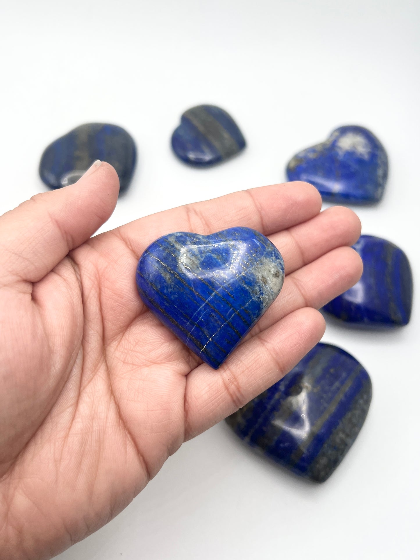 XXL Lapis Lazuli Hearts