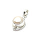 Silver Double Wire Gemstone Pendants