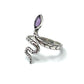 Gemstone Snake Rings