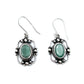 Sterling Silver Victorian Mirror Gemstone Earrings
