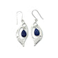Swirl Dangle Gemstone Earrings