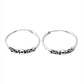 Sterling Silver Bali Style Ball Hoop Earrings