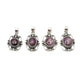 Sterling Silver Victorian Mirror Pendants Premium Stones