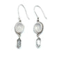 Bali Oval Herkimer Earrings