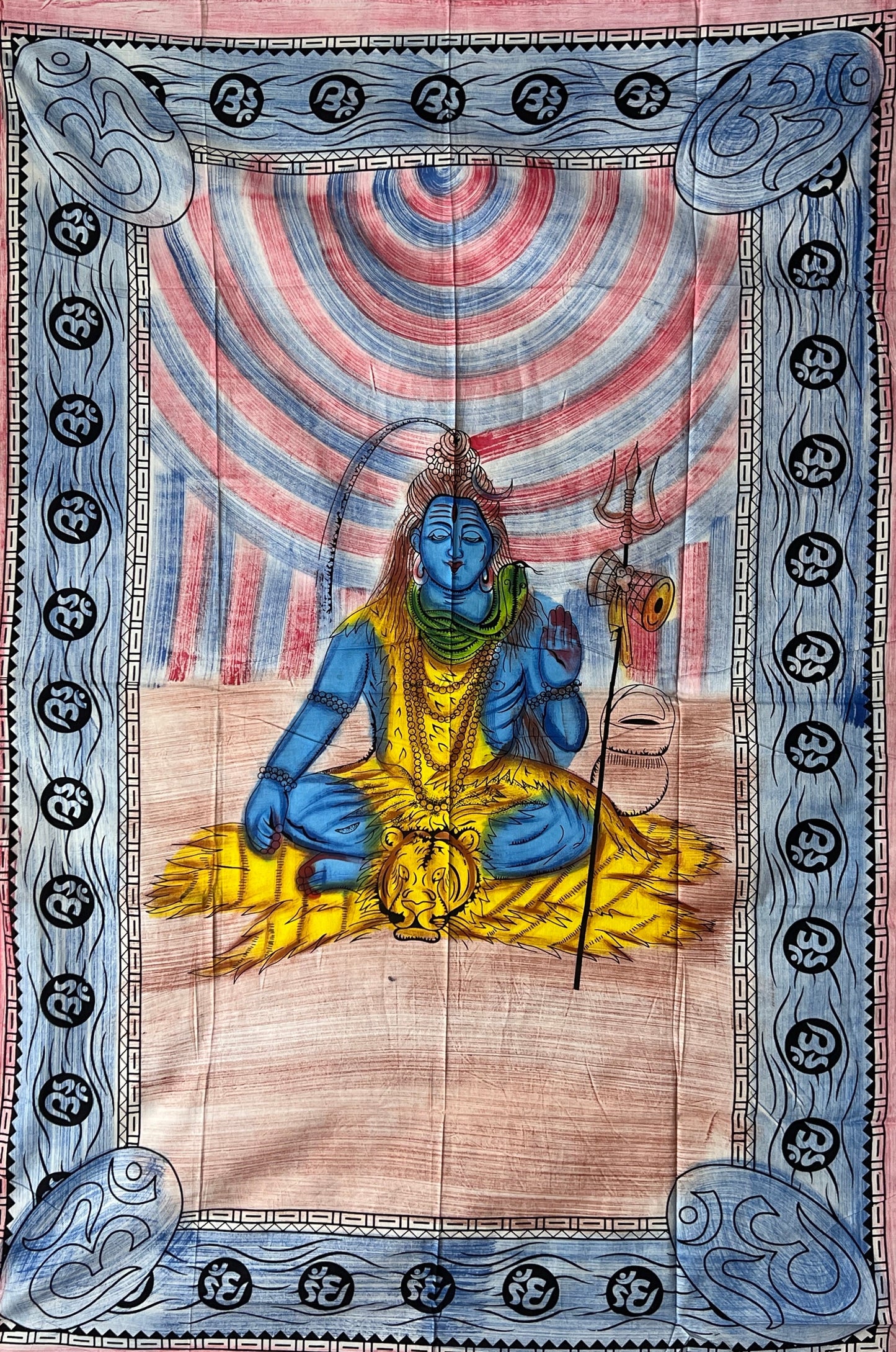 Hand Painted Deity Shiva Tapestries