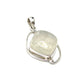 Silver Double Wire Moonstone Pendants