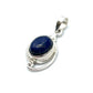 Silver Double Wire Gemstone Pendants
