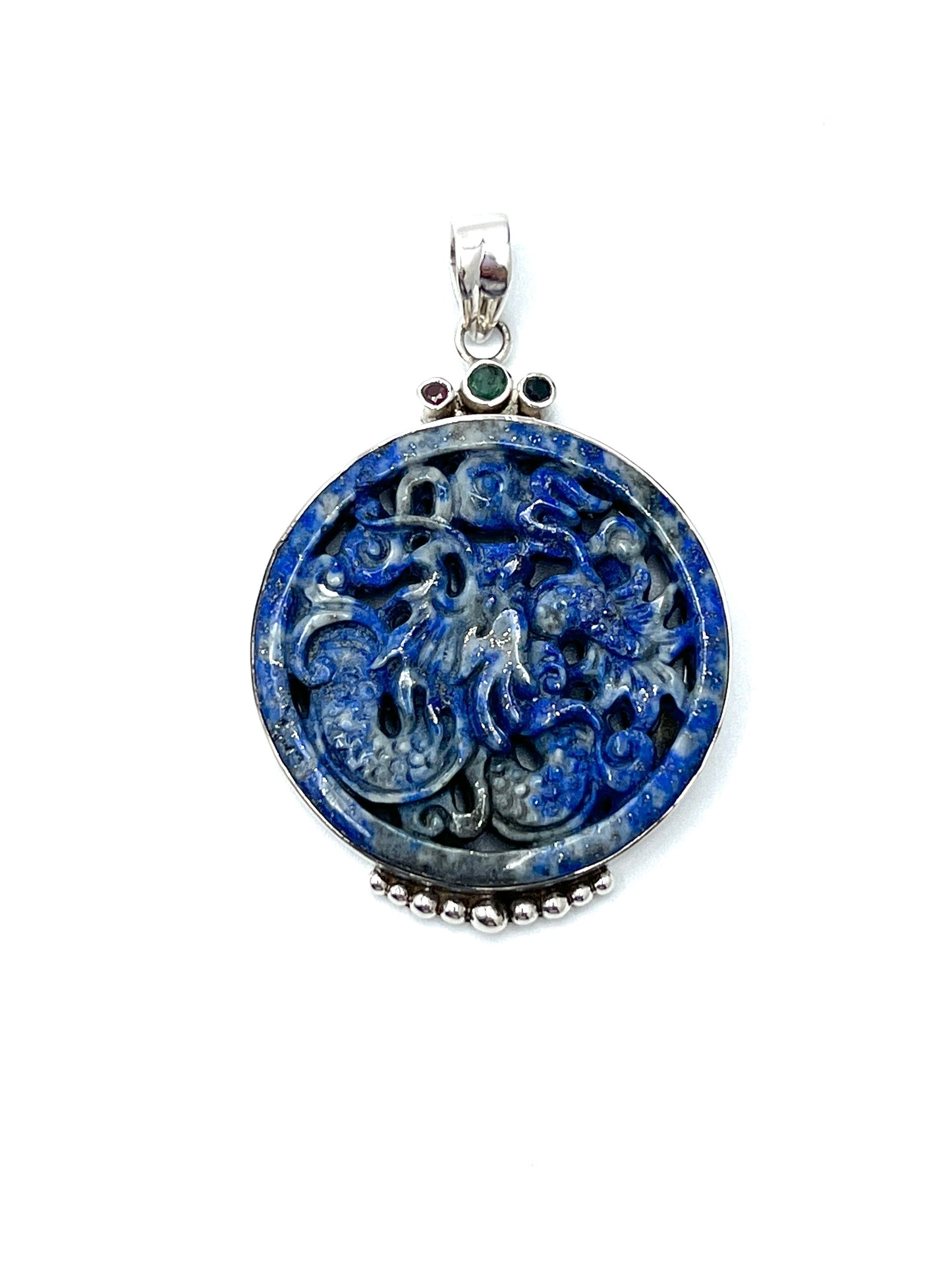 Lapis Lazuli Dragon Pendant
