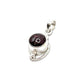 Silver Double Wire Gemstone Pendants Premium Stones