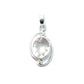 Silver Double Wire Gemstone Pendants