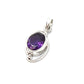 Silver Double Wire Gemstone Pendants