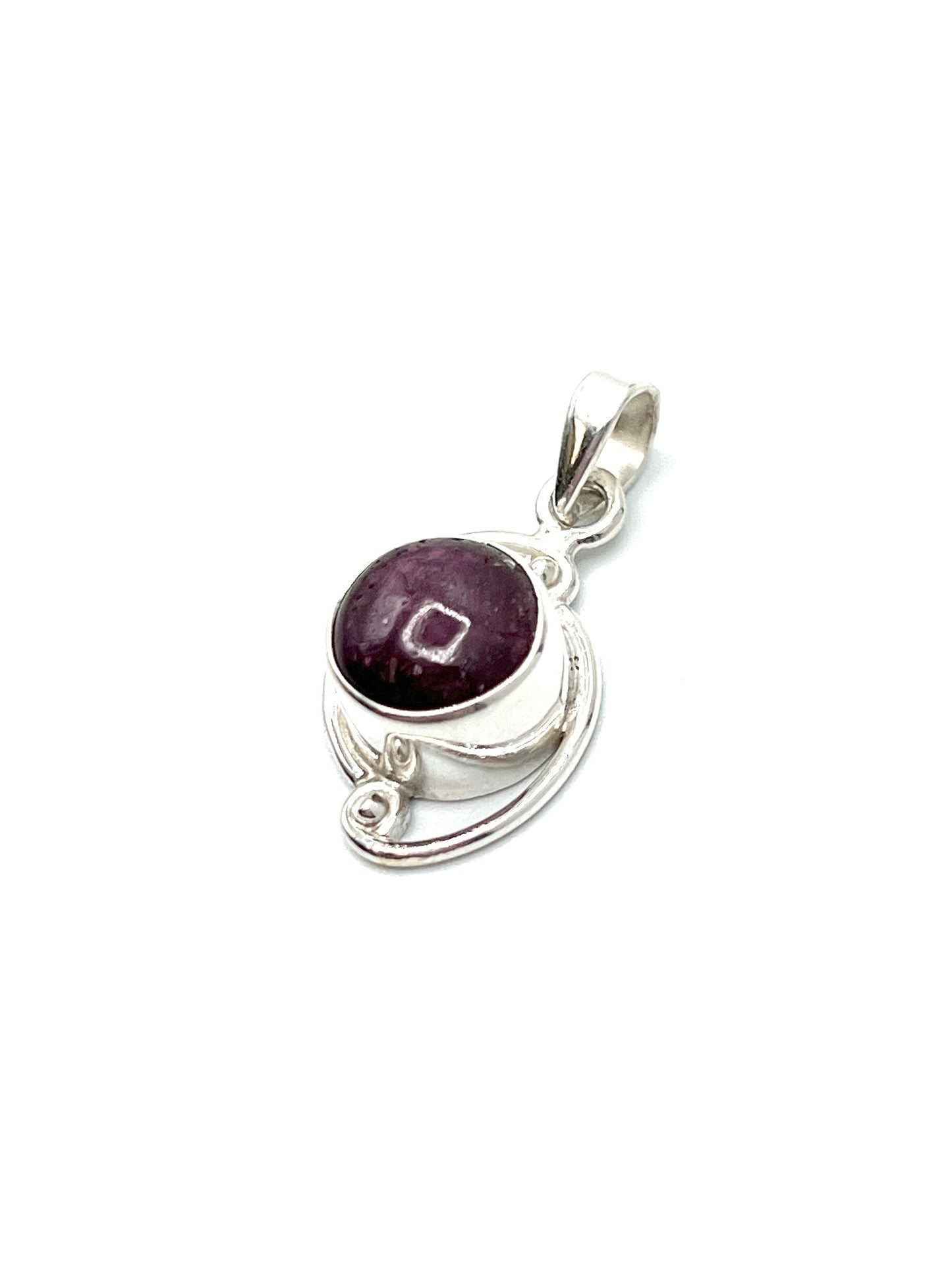 Silver Double Wire Gemstone Pendants Premium Stones