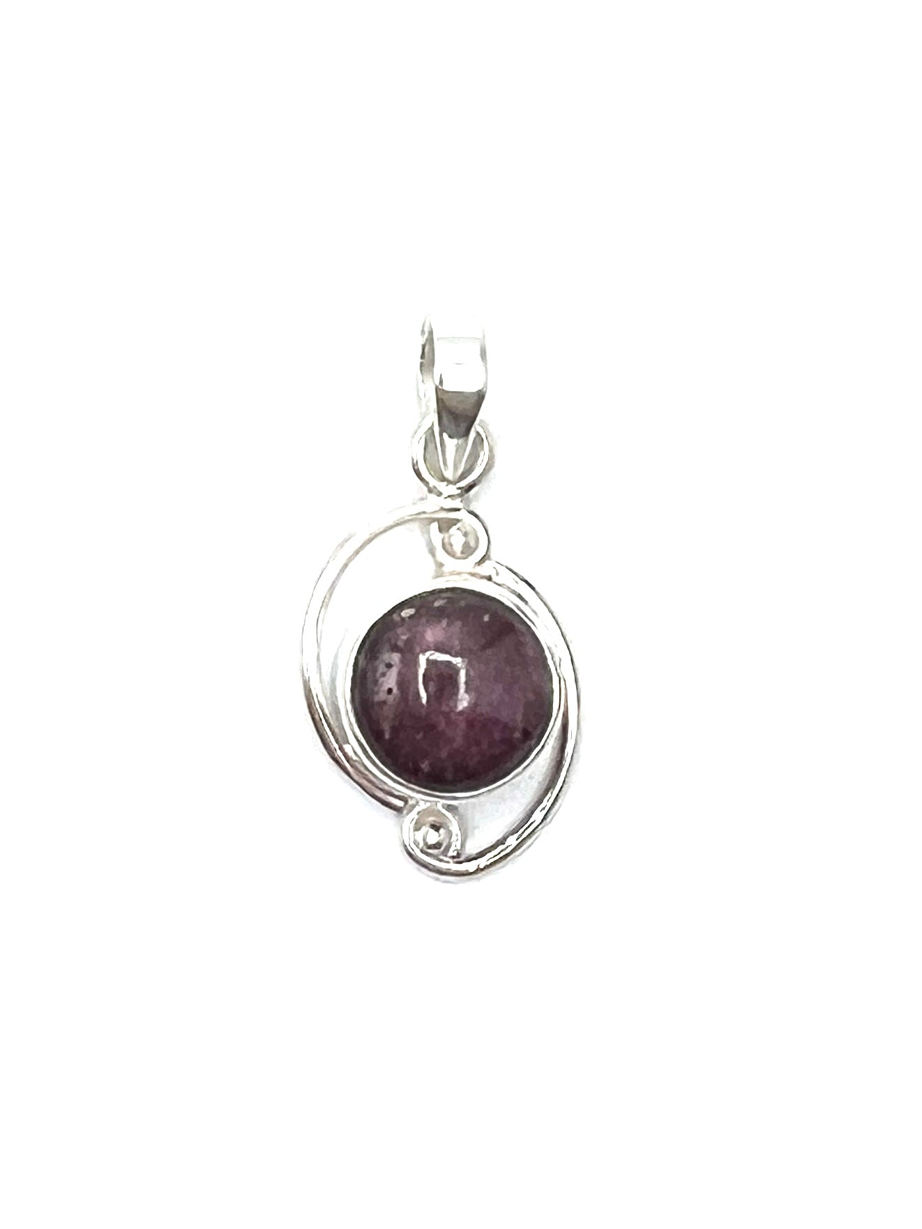 Silver Double Wire Gemstone Pendants Premium Stones