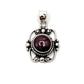Sterling Silver Victorian Mirror Pendants Premium Stones