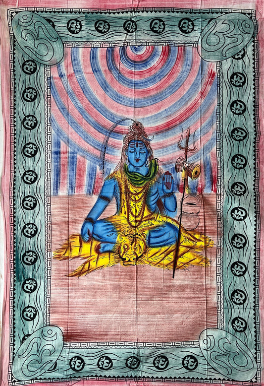 Hand Painted Deity Shiva Tapestries
