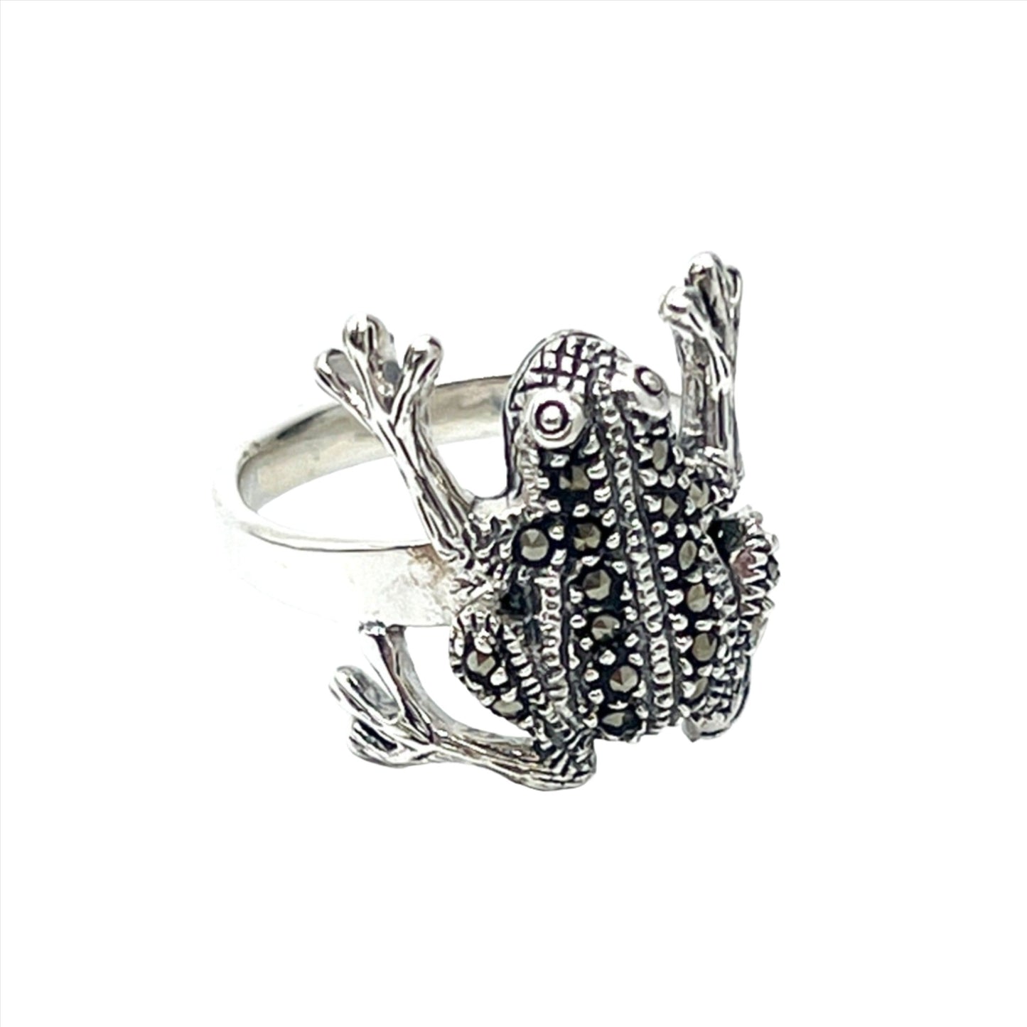 Sterling Silver Marcasite Frog Ring Sterling Silver Marcasite Frog Ring