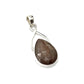 Silver Twist Natural Golden Moonstone Pendants