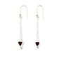 Trillion Cut Drop Earrings