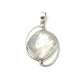 Silver Double Wire Moonstone Pendants