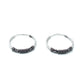 Sterling Silver Bali Style Braided Hoop Earrings