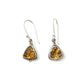 Trillion Cut Dangle Earrings