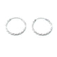 Sterling Silver Twist Hoop Earrings