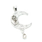 Herkimer Diamond Moon Pendant