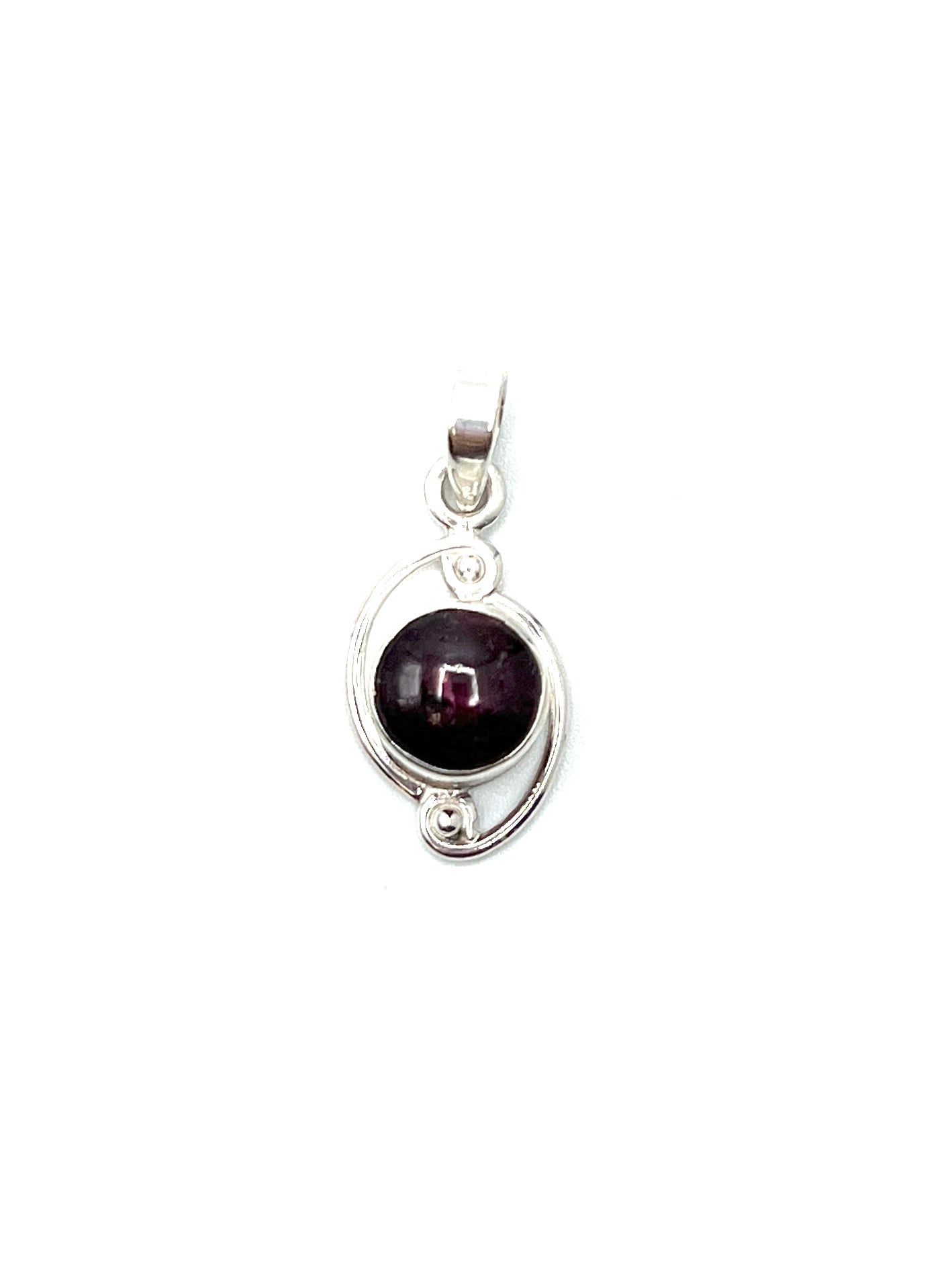 Silver Double Wire Gemstone Pendants Premium Stones