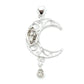 Herkimer Diamond Moon Pendant