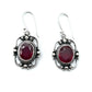 Sterling Silver Victorian Mirror Gemstone Earrings
