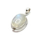 Silver Double Wire Moonstone Pendants