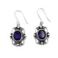 Sterling Silver Victorian Mirror Gemstone Earrings