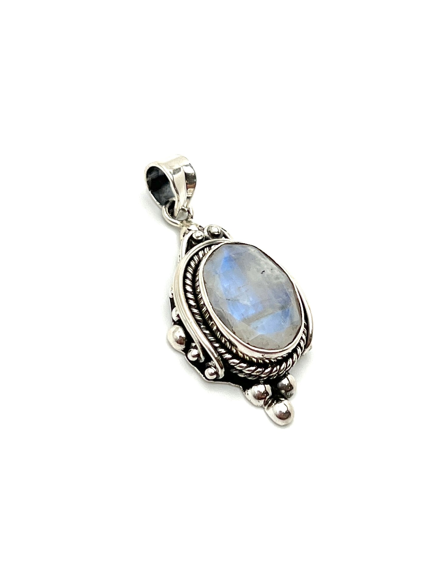 Bali Ball Point Moonstone Pendants