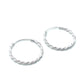 Sterling Silver Twist Hoop Earrings