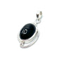 Silver Double Wire Gemstone Pendants