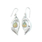 Swirl Dangle Gemstone Earrings