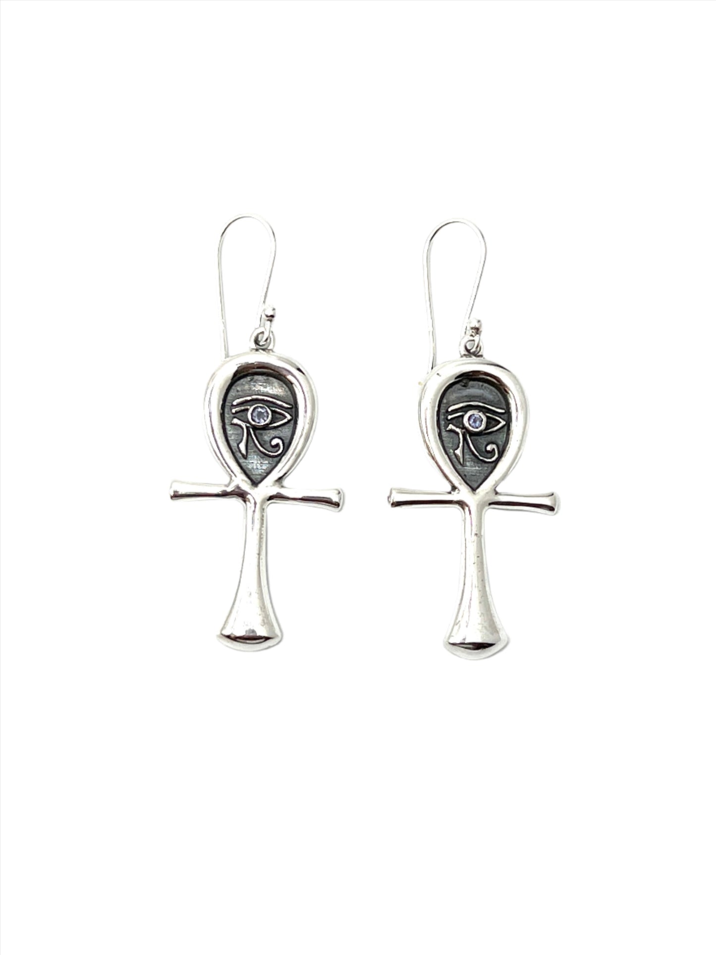 Ankh Eye of Horus Earrings