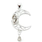 Herkimer Diamond Moon Pendant