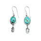 Bali Oval Herkimer Earrings