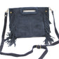 Cut Out Handle Suede Convertible Fringe Bag | Moroccan Leathers